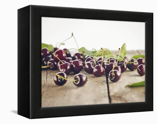 Cherry, Wood, Board, Brown, Red, Nature, Harvest, Fruit-Axel Killian-Framed Premier Image Canvas