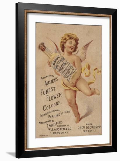 Cherub Holding Cologne Bottle-null-Framed Giclee Print