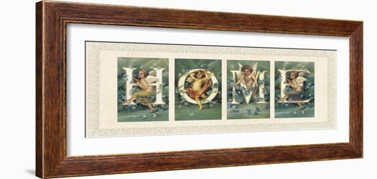 Cherub Typography II-The Vintage Collection-Framed Giclee Print