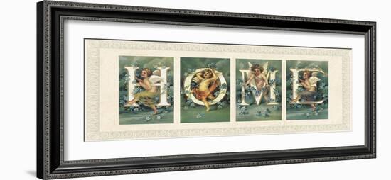 Cherub Typography II-The Vintage Collection-Framed Giclee Print