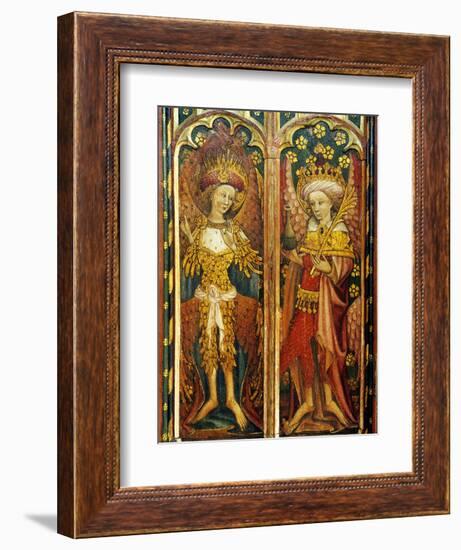 Cherubim and Principalities, Two of the Nine Orders of Angels, Detail of the Rood Screen, St.…-null-Framed Premium Giclee Print