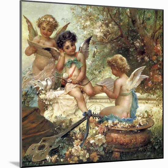 Cherubim in the Forest-null-Mounted Giclee Print