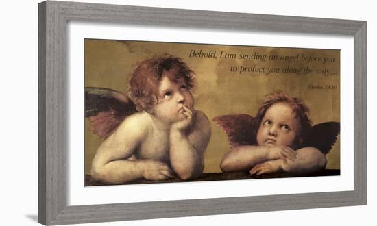 Cherubs - An Angel To Protect-Raphael-Framed Giclee Print