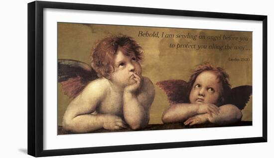 Cherubs - An Angel To Protect-Raphael-Framed Giclee Print