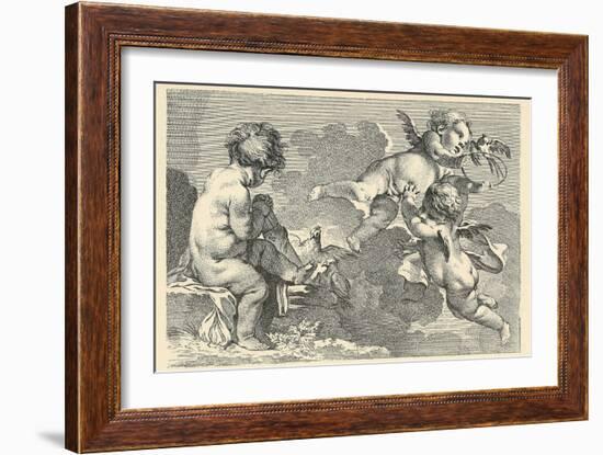 Cherubs at Play-null-Framed Art Print