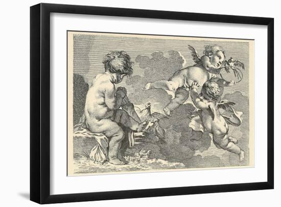 Cherubs at Play-null-Framed Art Print