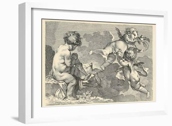 Cherubs at Play-null-Framed Art Print