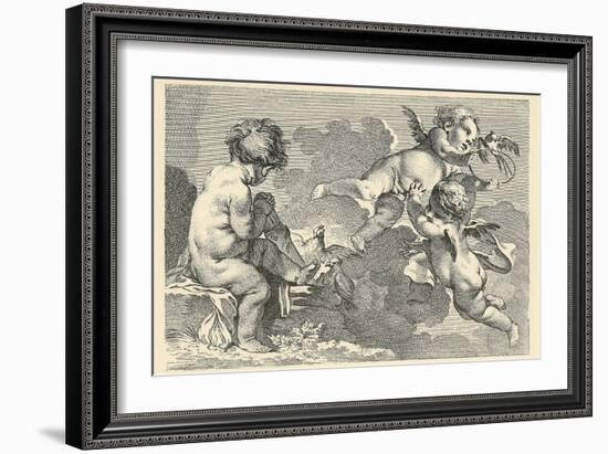 Cherubs at Play-null-Framed Art Print