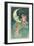 Cherubs on Crescent Moon-null-Framed Art Print