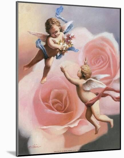 Cherubs' Rose-T^ C^ Chiu-Mounted Art Print