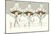 Cherubs with Lily Hats-null-Mounted Art Print