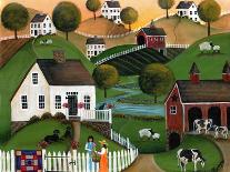 Flower Lady Dairy Farm Cheryl Bartley-Cheryl Bartley-Framed Giclee Print