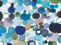 The Center I Abstract Turquoise-Cheryl Warrick-Framed Art Print