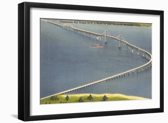 Chesapeake Bay Bridge, Annapolis, Maryland-null-Framed Art Print