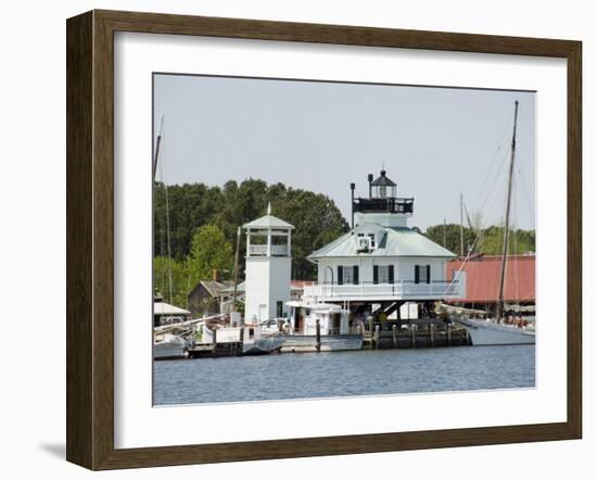 Chesapeake Bay Maritime Museum, Miles River, Chesapeake Bay Area, Maryland, USA-Robert Harding-Framed Photographic Print