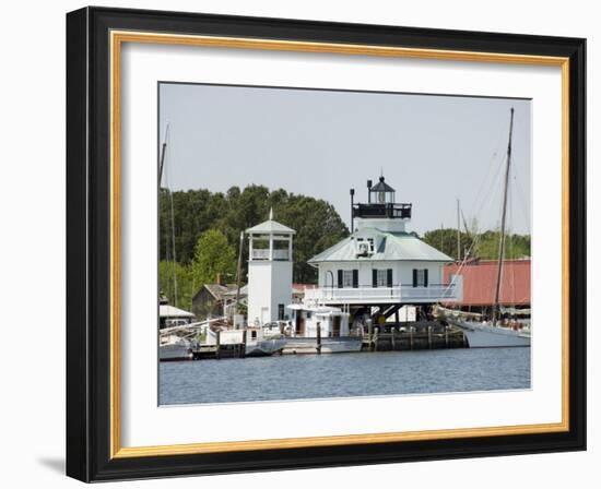 Chesapeake Bay Maritime Museum, Miles River, Chesapeake Bay Area, Maryland, USA-Robert Harding-Framed Photographic Print