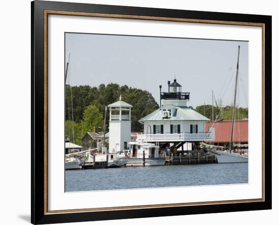 Chesapeake Bay Maritime Museum, Miles River, Chesapeake Bay Area, Maryland, USA-Robert Harding-Framed Photographic Print