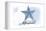 Chesapeake Bay, Maryland - Starfish - Blue - Coastal Icon-Lantern Press-Framed Stretched Canvas
