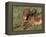 Chesapeake Bay Retriever Dog, Lactating Female and Puppy, USA-Lynn M. Stone-Framed Premier Image Canvas