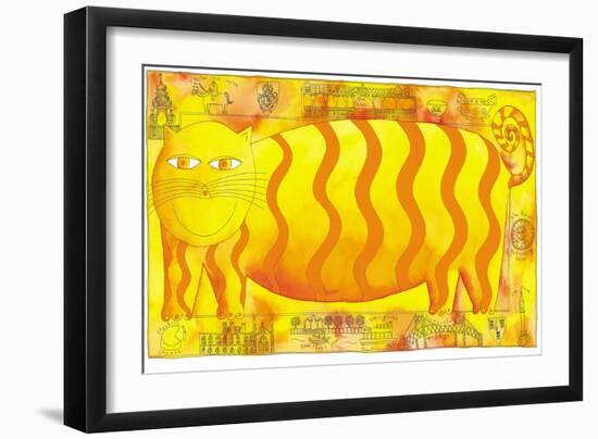 Cheshire Cat, 1998-Julie Nicholls-Framed Giclee Print