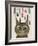 Cheshire Cat and Bottles-Fab Funky-Framed Art Print