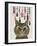 Cheshire Cat and Bottles-Fab Funky-Framed Art Print