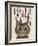 Cheshire Cat and Bottles-Fab Funky-Framed Art Print