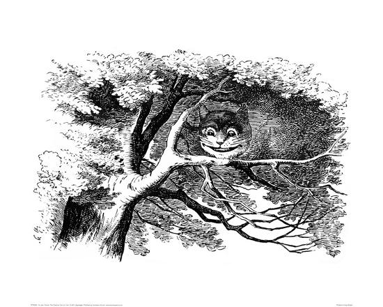 Cheshire Cat In A Tree Art Print John Tenniel Art Com