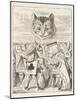 Cheshire Cat the King Queen and Executioner Argue About the Chishire Cat's Head-John Tenniel-Mounted Photographic Print