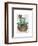 Cheshire Cat with Cup on Head-Fab Funky-Framed Art Print