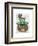 Cheshire Cat with Cup on Head-Fab Funky-Framed Art Print