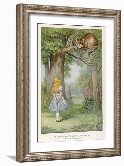 Cheshire Cat-John Tenniel-Framed Premium Photographic Print