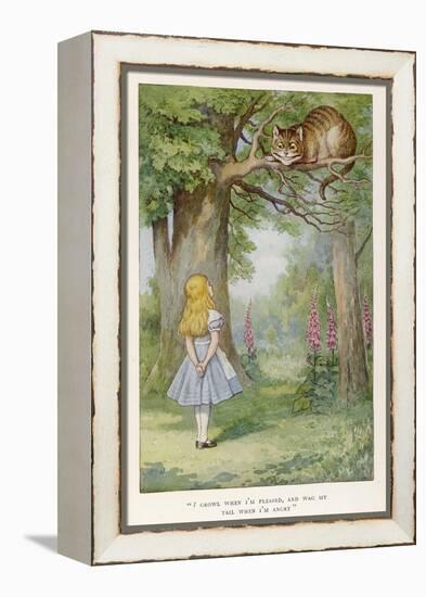 Cheshire Cat-John Tenniel-Framed Premier Image Canvas