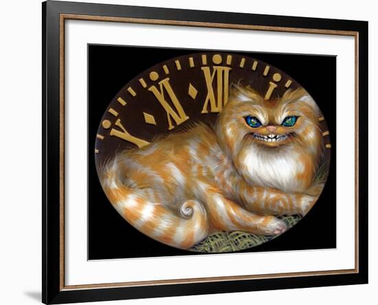 Cheshire Clock-Jasmine Becket-Griffith-Framed Art Print