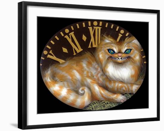 Cheshire Clock-Jasmine Becket-Griffith-Framed Art Print