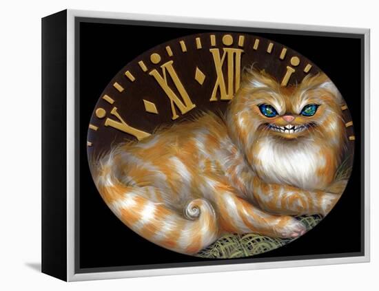 Cheshire Clock-Jasmine Becket-Griffith-Framed Stretched Canvas