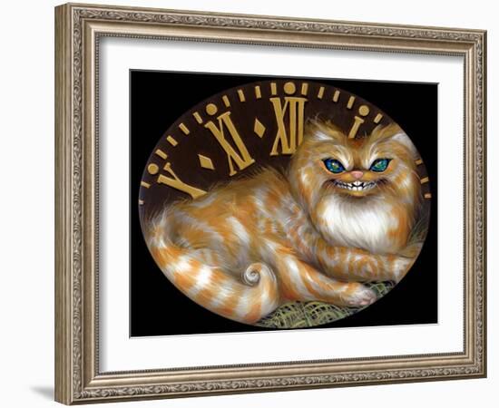 Cheshire Clock-Jasmine Becket-Griffith-Framed Art Print