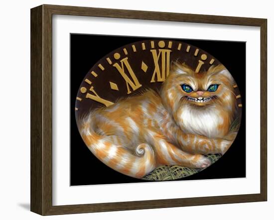 Cheshire Clock-Jasmine Becket-Griffith-Framed Art Print