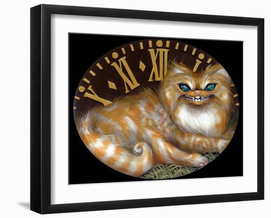 Cheshire Clock-Jasmine Becket-Griffith-Framed Art Print