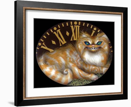 Cheshire Clock-Jasmine Becket-Griffith-Framed Art Print