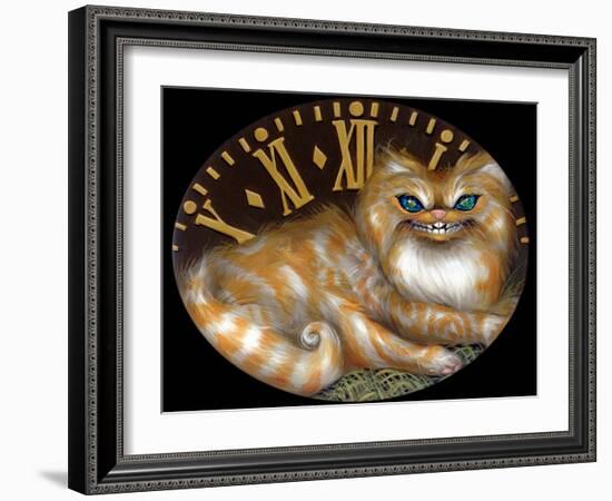 Cheshire Clock-Jasmine Becket-Griffith-Framed Art Print