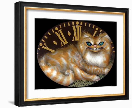 Cheshire Clock-Jasmine Becket-Griffith-Framed Art Print