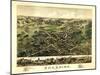 Cheshire, Connecticut - Panoramic Map-Lantern Press-Mounted Art Print