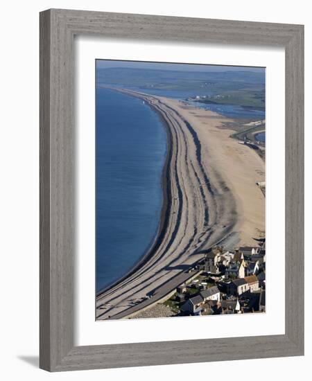 Chesil Beach and the Fleet Lagoon, Weymouth, Dorset, England, United Kingdom, Europe-Roy Rainford-Framed Photographic Print