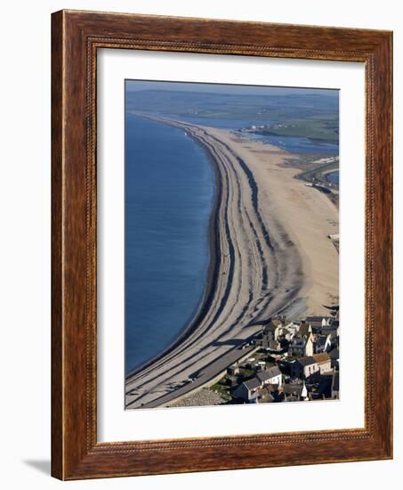 Chesil Beach and the Fleet Lagoon, Weymouth, Dorset, England, United Kingdom, Europe-Roy Rainford-Framed Photographic Print