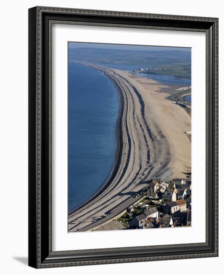 Chesil Beach and the Fleet Lagoon, Weymouth, Dorset, England, United Kingdom, Europe-Roy Rainford-Framed Photographic Print