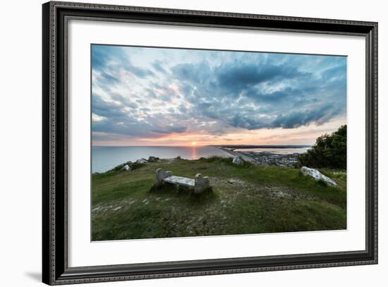 Chesil Beach and the Jurassic Coast Dorset-Oliver Taylor-Framed Photographic Print