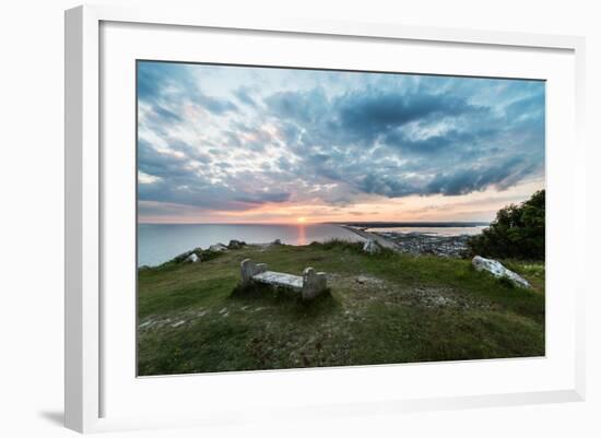 Chesil Beach and the Jurassic Coast Dorset-Oliver Taylor-Framed Photographic Print