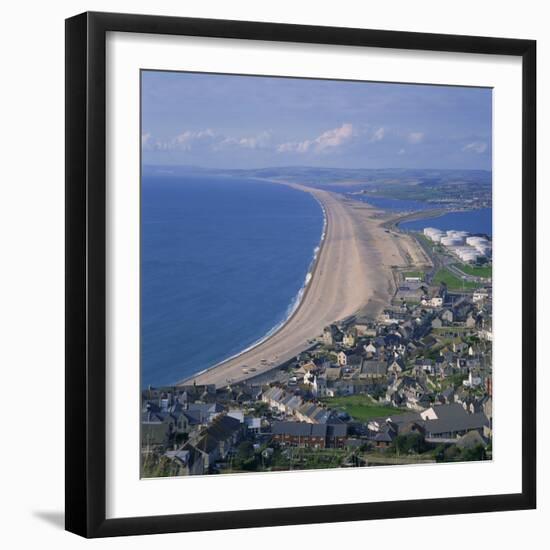 Chesil Beach, Seen from Portland, Dorset, England, United Kingdom, Europe-Roy Rainford-Framed Photographic Print