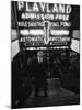 Chess Champion Bobby Fischer at the Entrance to a Playland Arcade-Carl Mydans-Mounted Premium Photographic Print